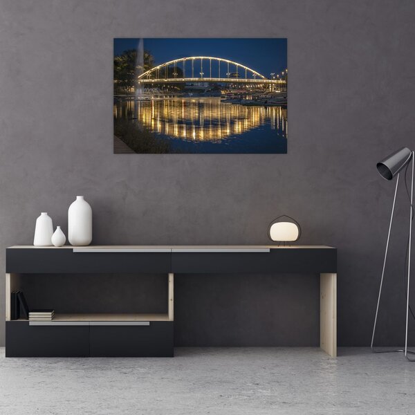 Slika mosta s fontanom (90x60 cm)