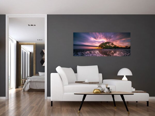 Slika stabla na plaži (120x50 cm)
