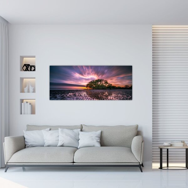 Slika stabla na plaži (120x50 cm)