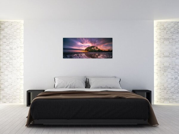 Slika stabla na plaži (120x50 cm)