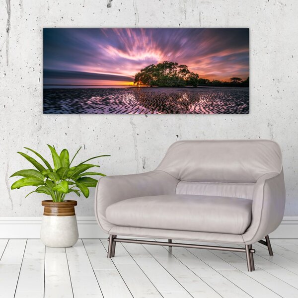 Slika stabla na plaži (120x50 cm)