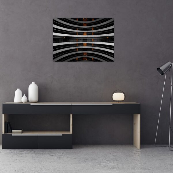 Apstraktna slika - zgrada (70x50 cm)