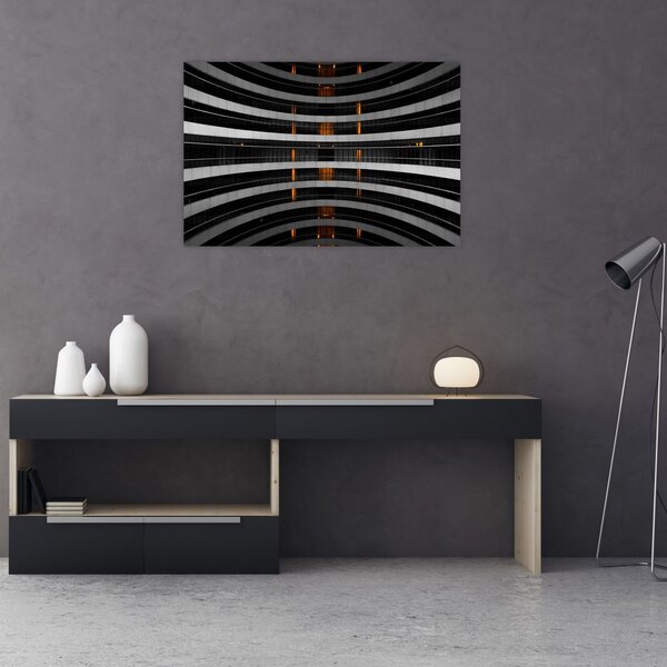Apstraktna slika - zgrada (90x60 cm)
