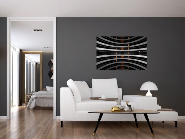 Apstraktna slika - zgrada (90x60 cm)