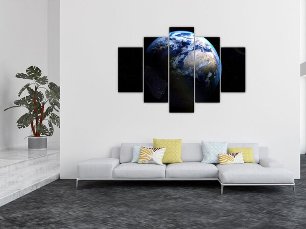 Slika Zemlje i Mjeseca (150x105 cm)