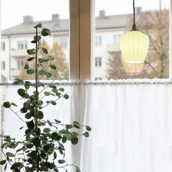 PR Home Amalfi viseća lampa, opalno bijela, Ø 14 cm, staklo, E14, utikač, Bijela, Dnevni boravak/blagovaonica, Staklo