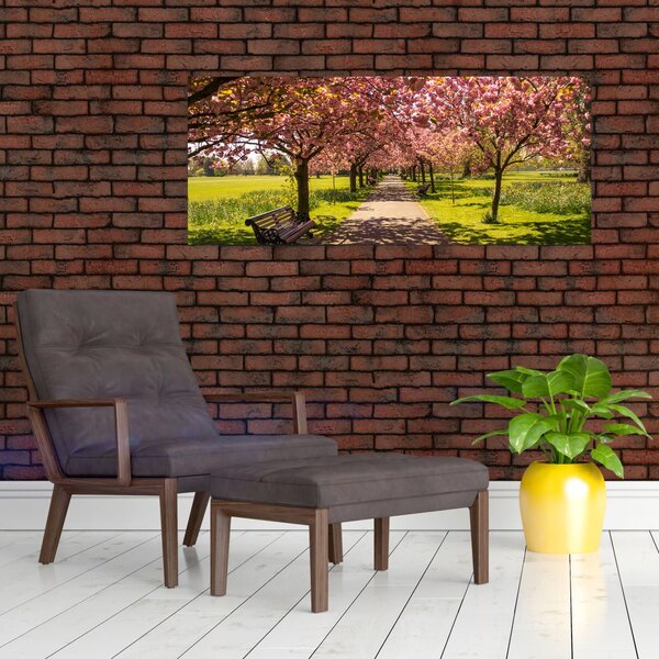 Slika - voćnjak trešanja (120x50 cm)