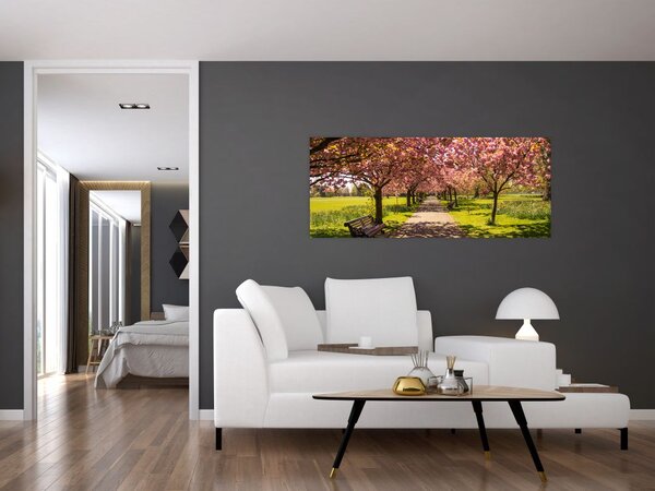 Slika - voćnjak trešanja (120x50 cm)