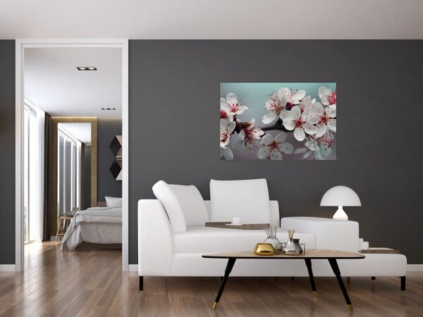 Slika cvijeta - crveni (90x60 cm)