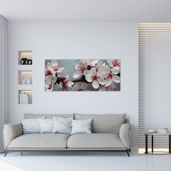 Slika cvijeta - crveni (120x50 cm)