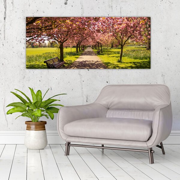 Slika - voćnjak trešanja (120x50 cm)