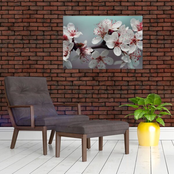 Slika cvijeta - crveni (90x60 cm)