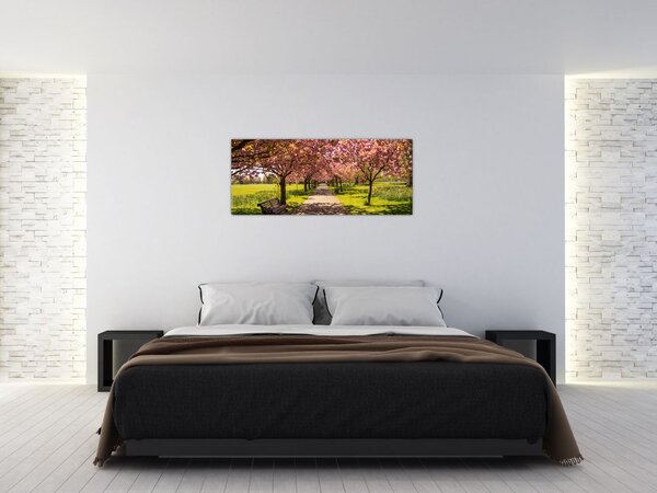 Slika - voćnjak trešanja (120x50 cm)