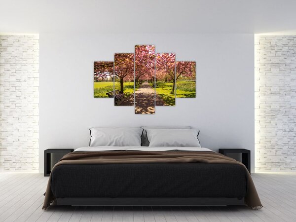 Slika - voćnjak trešanja (150x105 cm)