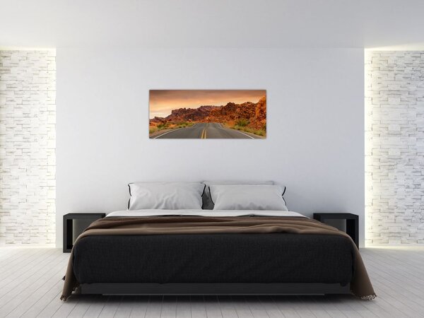 Slika ceste i stijena (120x50 cm)