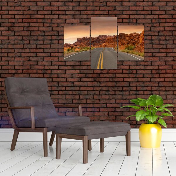 Slika ceste i stijena (90x60 cm)