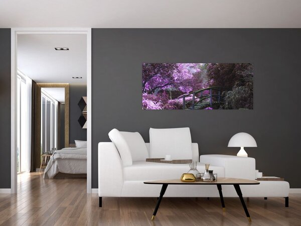 Slika - ljubičasto drveće (120x50 cm)