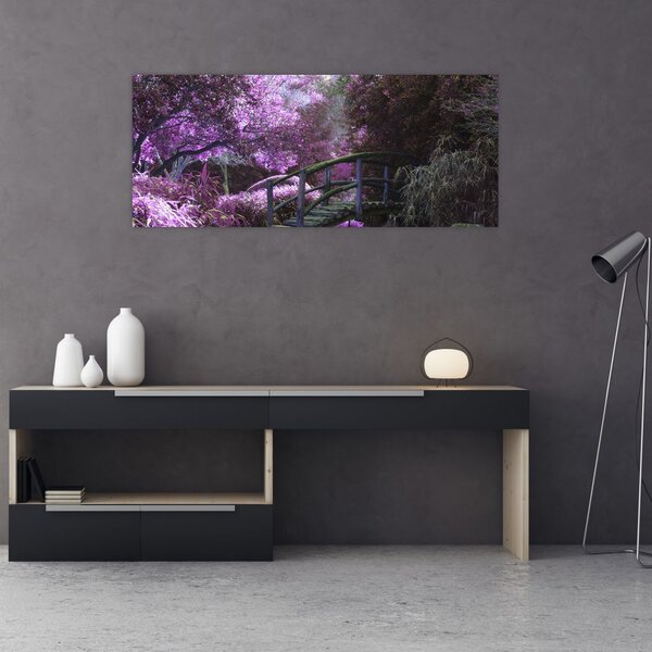 Slika - ljubičasto drveće (120x50 cm)