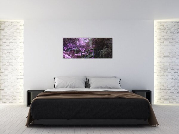 Slika - ljubičasto drveće (120x50 cm)
