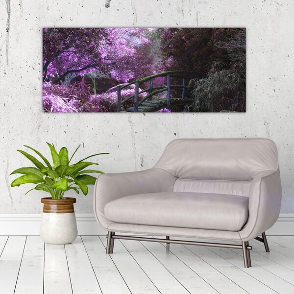 Slika - ljubičasto drveće (120x50 cm)