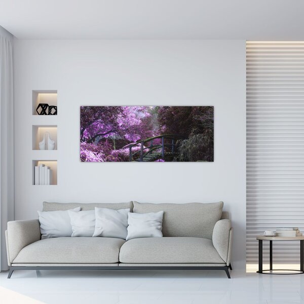 Slika - ljubičasto drveće (120x50 cm)