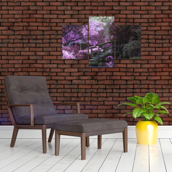 Slika - ljubičasto drveće (90x60 cm)