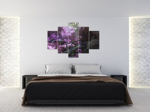 Slika - ljubičasto drveće (150x105 cm)