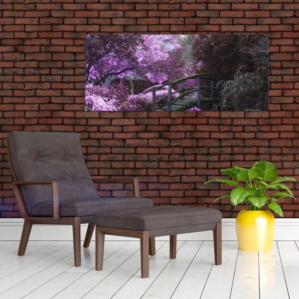Slika - ljubičasto drveće (120x50 cm)
