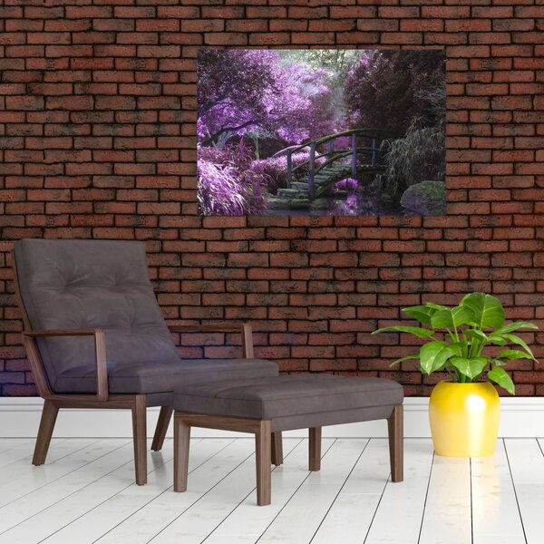 Slika - ljubičasto drveće (90x60 cm)