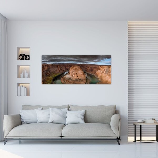 Slika jezera u litici (120x50 cm)