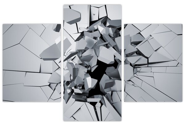 3D apstraktna slika (90x60 cm)