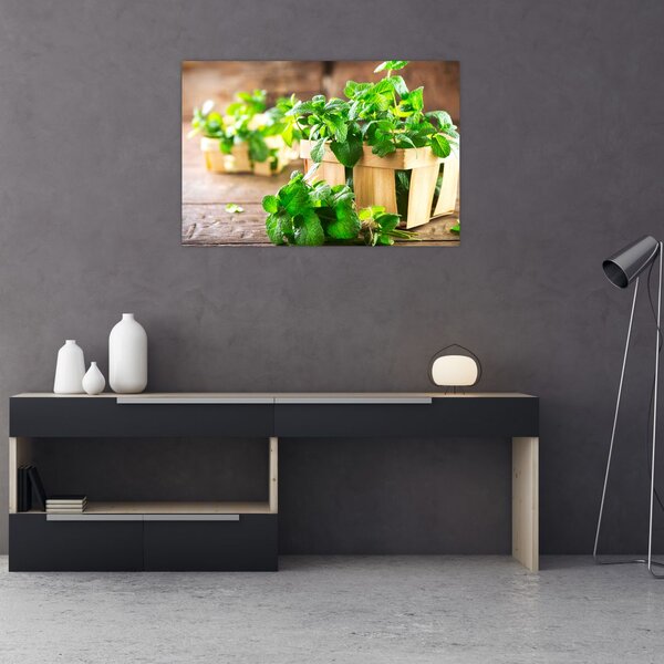 Slika svježe metvice (90x60 cm)