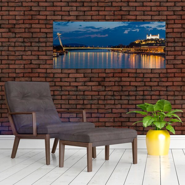 Slika Bratislave s dvorcem (120x50 cm)