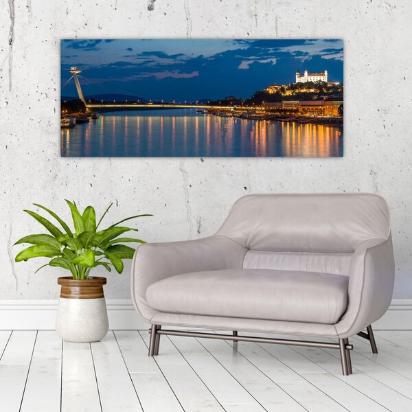 Slika Bratislave s dvorcem (120x50 cm)