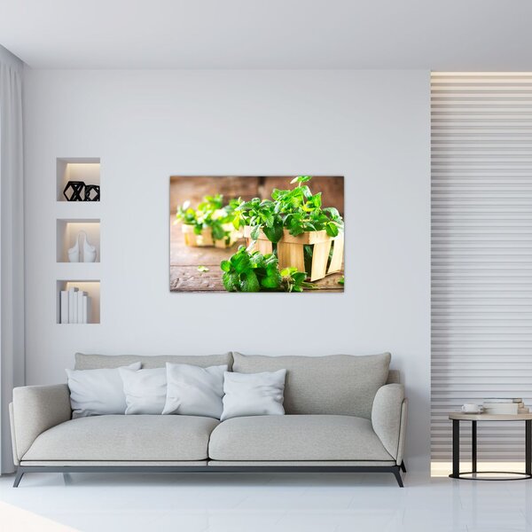 Slika svježe metvice (90x60 cm)