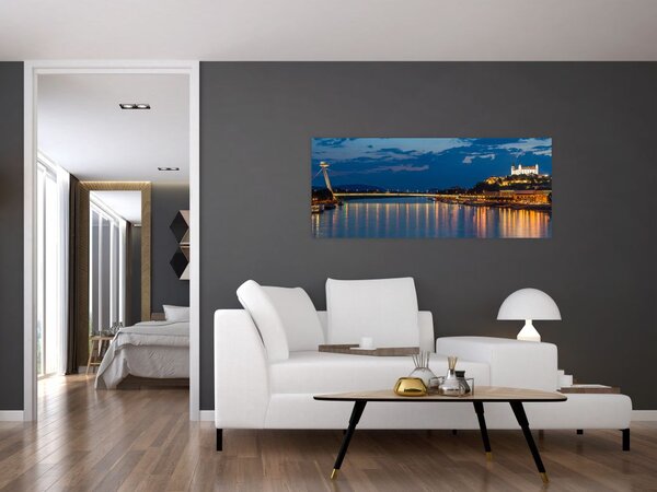 Slika Bratislave s dvorcem (120x50 cm)
