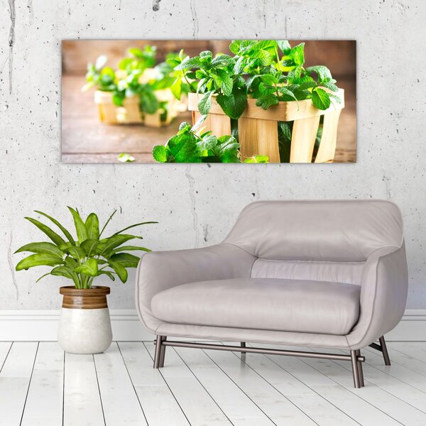Slika svježe metvice (120x50 cm)
