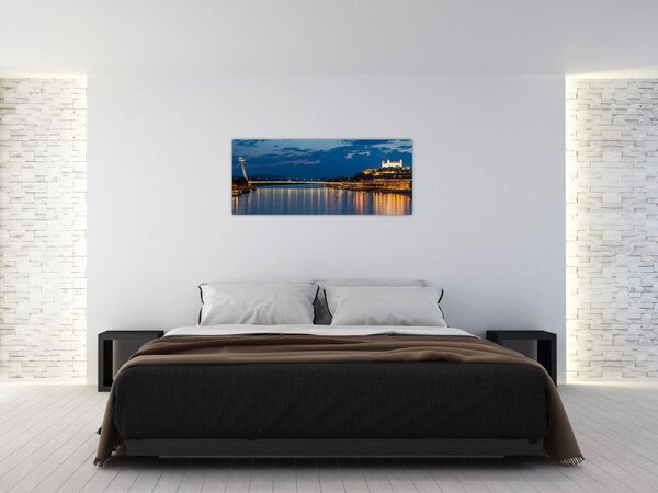 Slika Bratislave s dvorcem (120x50 cm)