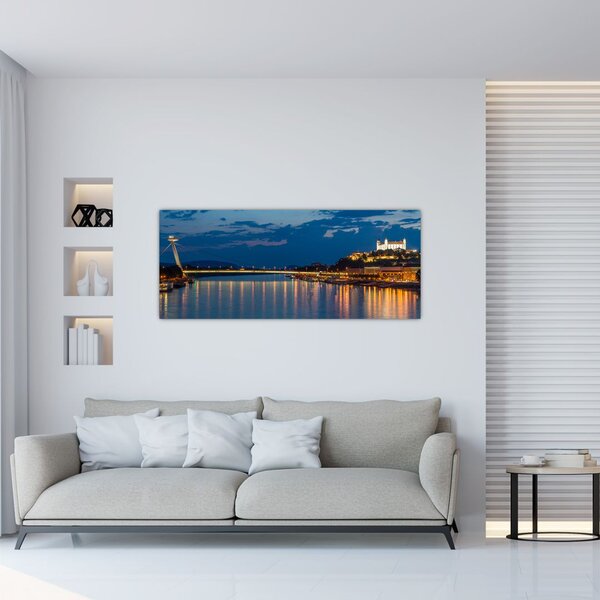 Slika Bratislave s dvorcem (120x50 cm)