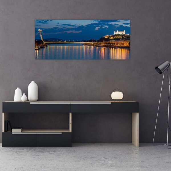 Slika Bratislave s dvorcem (120x50 cm)