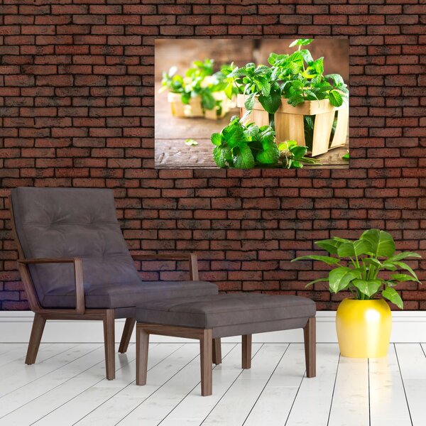 Slika svježe metvice (90x60 cm)