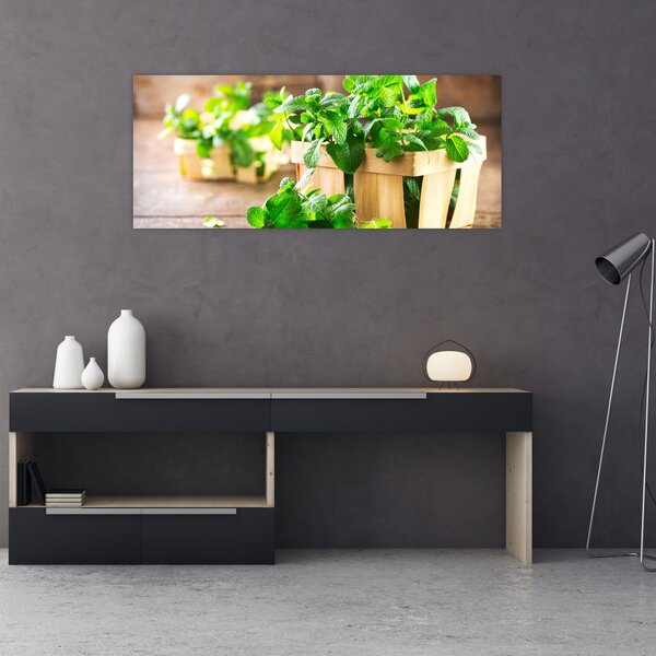 Slika svježe metvice (120x50 cm)