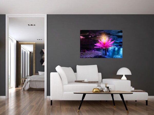 Slika lopoča na vodi (90x60 cm)