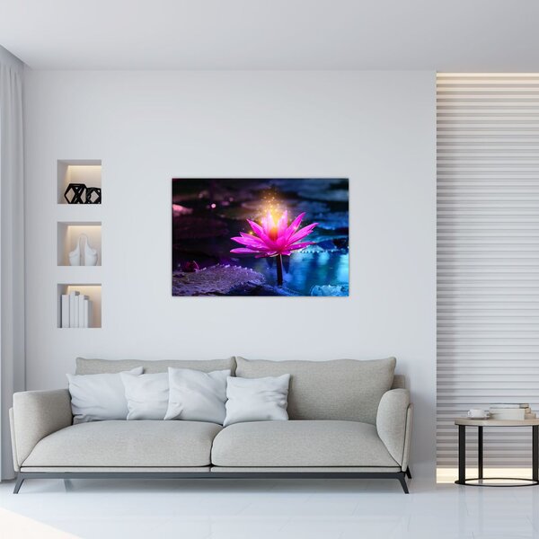 Slika lopoča na vodi (90x60 cm)
