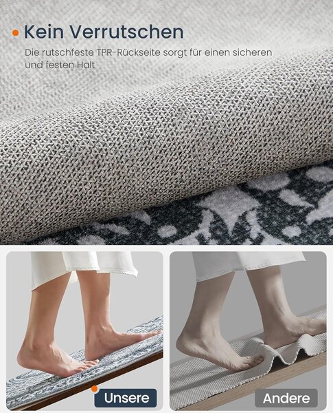 Okrugli tepih, vanjski tepih, boho, promjer 160 cm, periv, antracitno siva