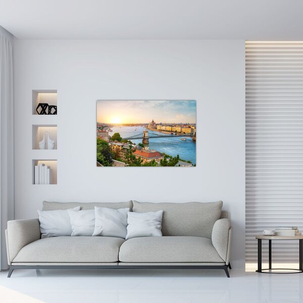 Slika grada Budimpešte s rijekom (90x60 cm)