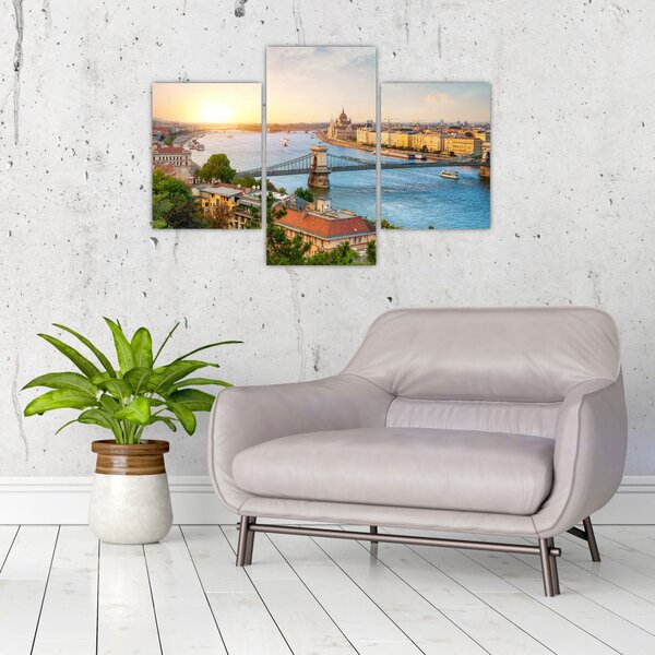 Slika grada Budimpešte s rijekom (90x60 cm)