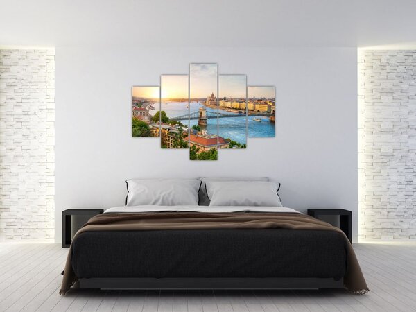 Slika grada Budimpešte s rijekom (150x105 cm)