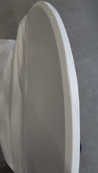 Stol Nordic white - 80cm s oštećenjem