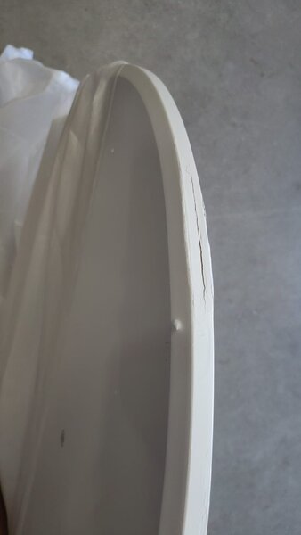 Stol Nordic white - 80cm s oštećenjem